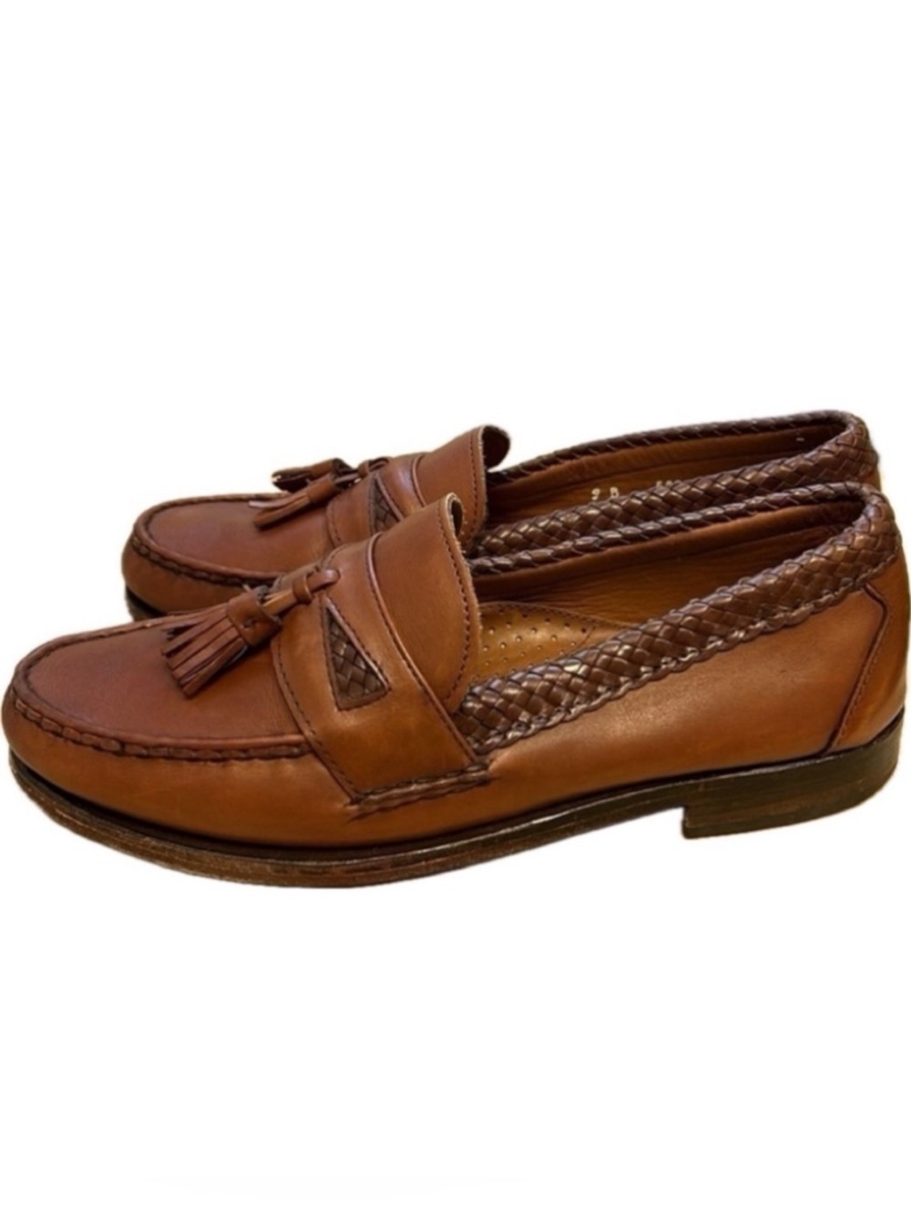 Allen Edmonds Maxfield Leather Brown Tassel Loafers